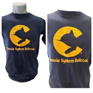 Vintage Single Stitch Chessie System Cat Railroad Train Unisex T-Shirt, USA Made